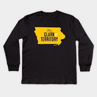 From Caitlin Clark Territory Kids Long Sleeve T-Shirt